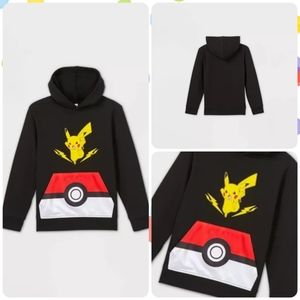 Boys' Pokemon Pickachu Pullover Sweatshirt - Black. NWT